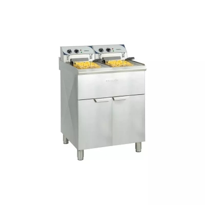 FRITEUSE ÉLECTRIQUE SUR PIEDS 2 X 10 LITRES HAUT RENDEMENT